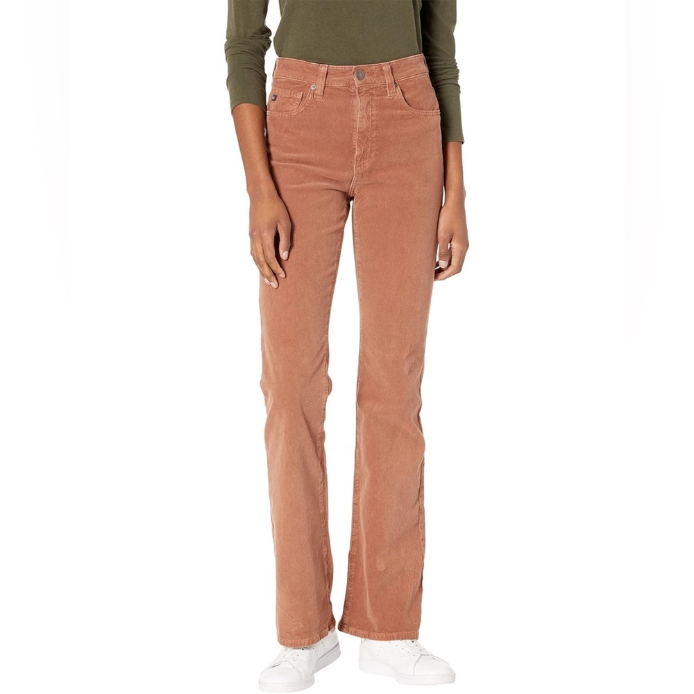 AG Alexxis High Rise Vintage Boot corduroy jeans tall long inseam pants Brown 27 - Picture 2 of 10